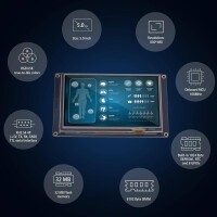 Nextion NX8048K050 5.0 Inch Resistive Touch Screen Man-machine Interface HMI Kernel Enhanced Version - 3