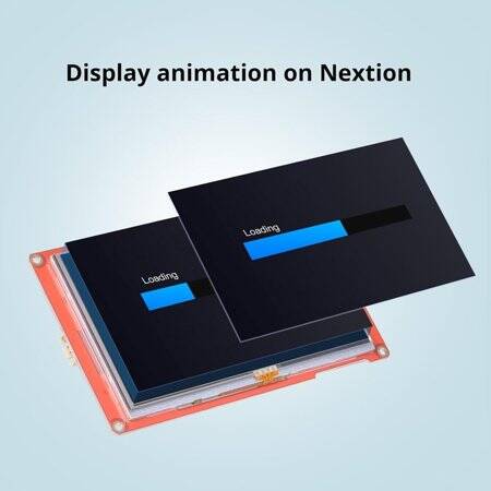Nextion NX8048P050-011R-Y 5.0 Inch Resistive Touch Screen With Protective Shell - 5