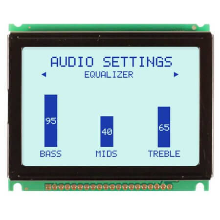 NHD-12864MZ-FSW-GBW-L LCD GRAPHIC 128X64 STN POSITIVE GRAY 5V - 1