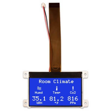 NHD-C12864WO-B1TMI#-M LCD COG 128X64 STN NEGATIVE BLUE 3V - 1