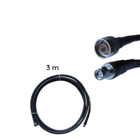 N(M)-RPSMA(M)-400-3M CABLE L.WAN N(M)-RPSMA(M) WLC400 3M STANDARTS LMR - 1