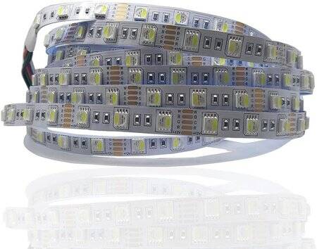 Non-Waterproof Ice Blue 5050 12V SMD LED Strip 60 LED/Meter Flexible 5M/Roll - 1