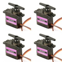 Normal Quality MG90S 180 Degree With Three Plastic Teeth And No Limit Torque 2kg - 1