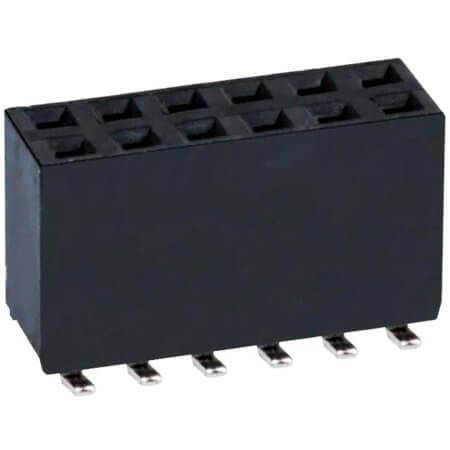 NPTC062KFMS-RC CONNECTOR HEADER 2.54MM 2X6 PIN FEMALE SOCKET - 1