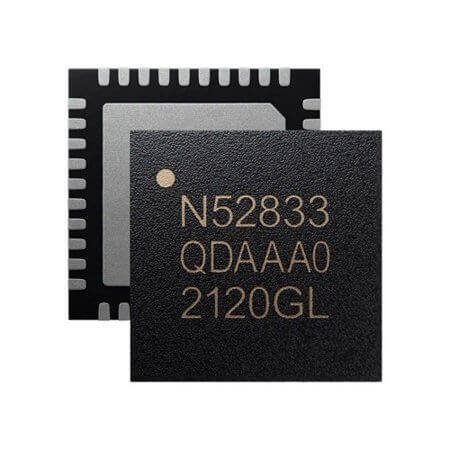 NRF52833-QDAA-R BLUETOOTH IC RF TXRX+MCU ISM>1GHZ 2.4GHz QFN40L - 1