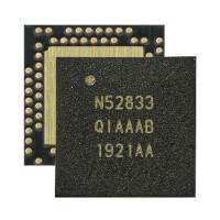NRF52833-QIAA-R7 BLUETOOTH IC RF TXRX+MCU ISM>1GHZ 2.4GHz AQFN73 - 1