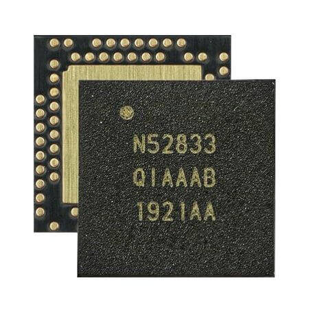 NRF52833-QIAA-R7 BLUETOOTH IC RF TXRX+MCU ISM>1GHZ 2.4GHz AQFN73 - 1