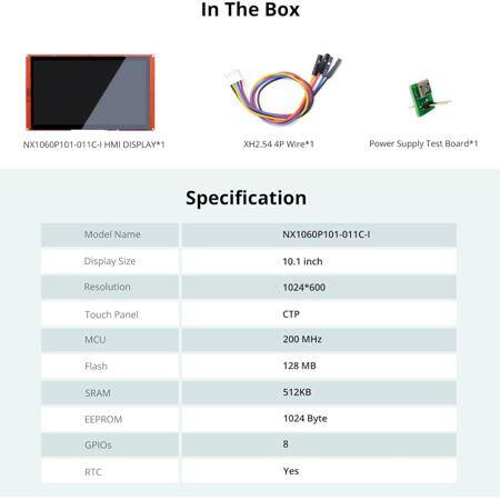 NX1060P101-011C-I HMI DISPLAY 10.1