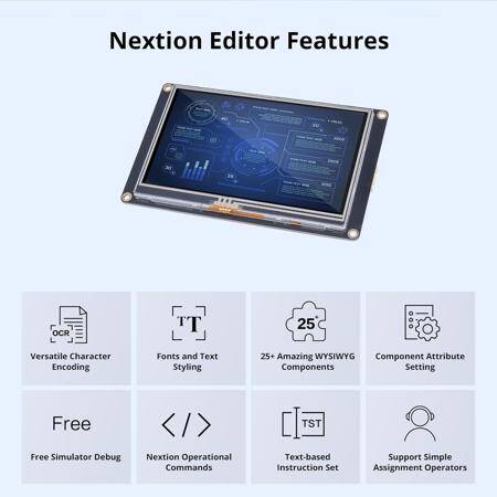 NX4827K043 HMI TFT LCD 4.3