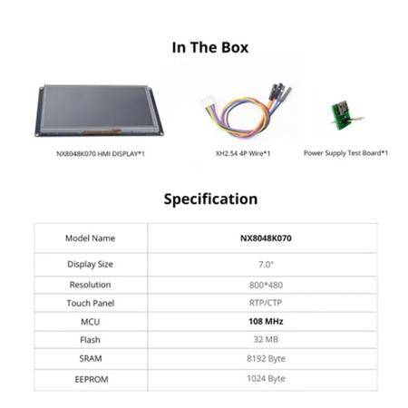 NX8048K070 HMI TFT 7