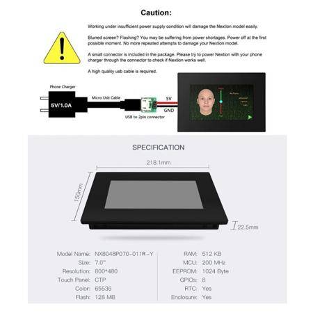 NX8048P070-011R-Y HMI DISPLAY 7