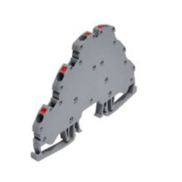 ONKA-1857 TERM.BLK DIN RAIL 1P 2.5MM² RED - 1