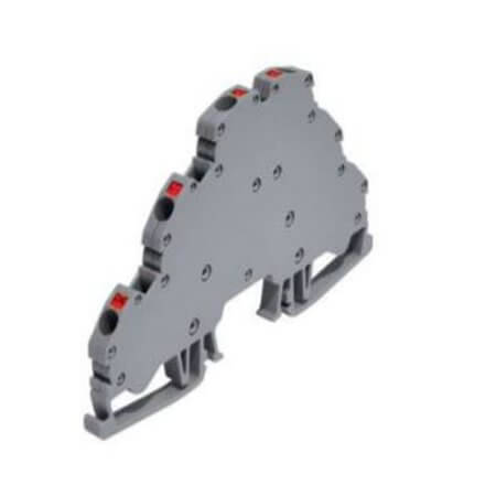 ONKA-1857 TERM.BLK DIN RAIL 1P 2.5MM² RED - 1