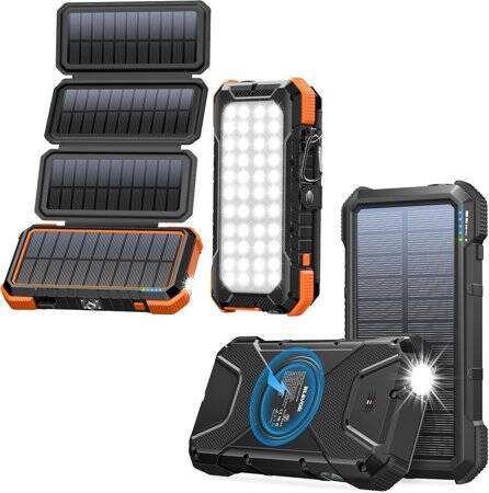 Orange Removable Solar Energy Charger Quick Charge 2000MA - 1