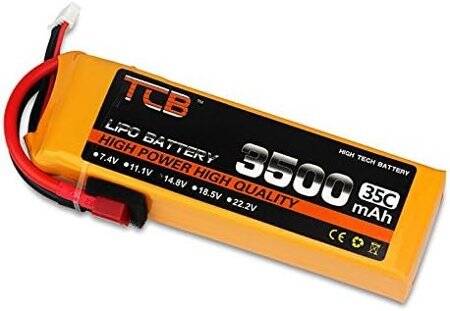 Orange TCB 11.1V 5200MAH 25C Model Airplane Lithium Battery JST Female - 4