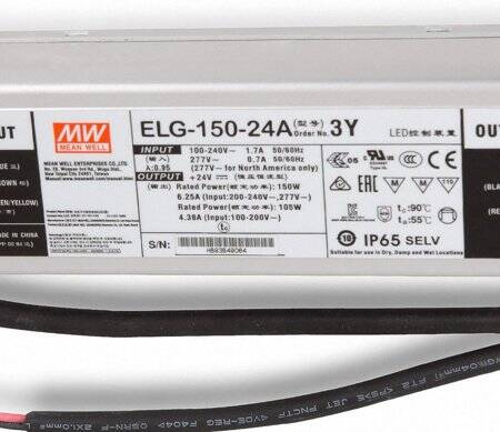 Original Taiwan MEAN WELL ELG-150-24A-3Y Waterproof Power Supply - 2