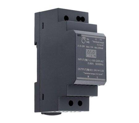 Original Taiwan MEAN WELL HDR-30-24 Rail Type Power Supply - 1