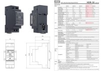 Original Taiwan MEAN WELL HDR-30-24 Rail Type Power Supply - 2
