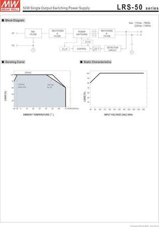 Original Taiwan MEAN WELL LRS-50-15 Power Supply - 3