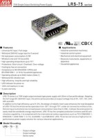 Original Taiwan MEAN WELL LRS-75-15 Power Supply - 2