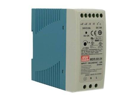 Original Taiwan MEAN WELL MDR-60-5 Rail Power Supply - 4