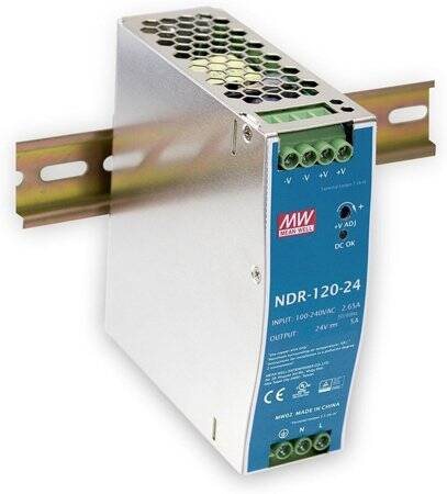 Original Taiwan MEAN WELL NDR-120-24 Rail Power Supply - 5