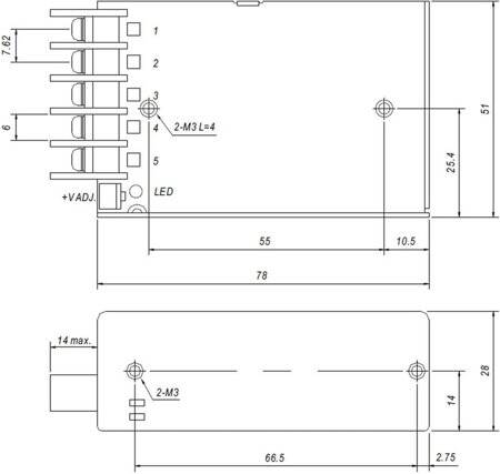 Original Taiwan MEAN WELL RS-25-15 Power Supply - 2
