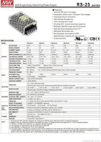 Original Taiwan MEAN WELL RS-25-48 Power Supply - 5