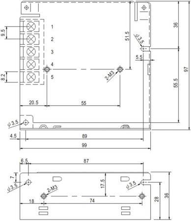 Original Taiwan MEAN WELL RS-50-48 Power Supply - 2