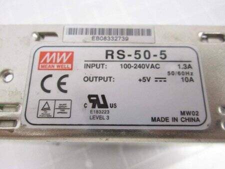 Original Taiwan MEAN WELL RS-50-5 Power Supply - 2