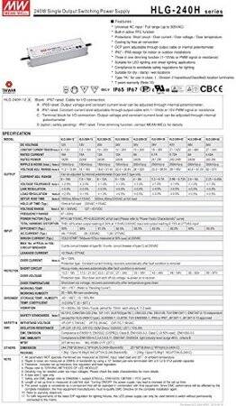Orijinal Tayvan MEAN WELL HLG-240H-54B Su Geçirmez Güç Kaynağı - 2