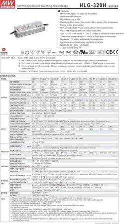 Orijinal Tayvan MEAN WELL HLG-320H-12B Su Geçirmez Güç Kaynağı - 2