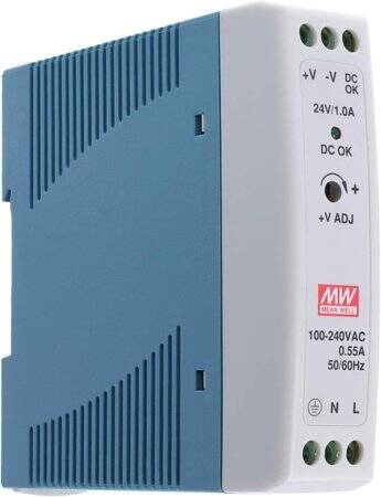 Orijinal Tayvan MEAN WELL MDR-20-24 Raylı Güç Kaynağı - 1