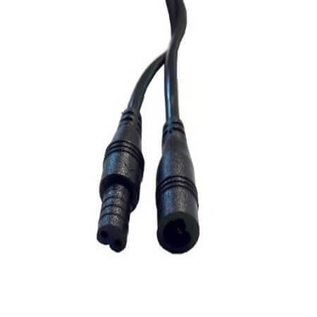 OST-0067-01-MF-BLACK CABLE LED 2PIN MALE AND FEMALE 30CM BLACK - 1