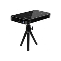 P09 DLP Mini Portable Android Projector 2GB RAM 32GB ROM Home Cinema HDMI Support 4K WiFi Bluetooth Miracast Airplay Mobile Phone EU Plug (Remote Control Without Battery) - 1
