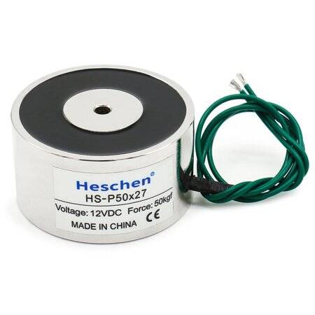 P12/12D 12V DC Manyetikliği Giderici Elektromıknatıs 1KG Tutma Gücü - 1