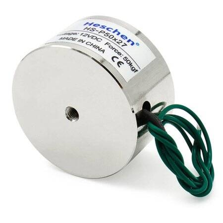 P12/12D 12V DC Manyetikliği Giderici Elektromıknatıs 1KG Tutma Gücü - 2