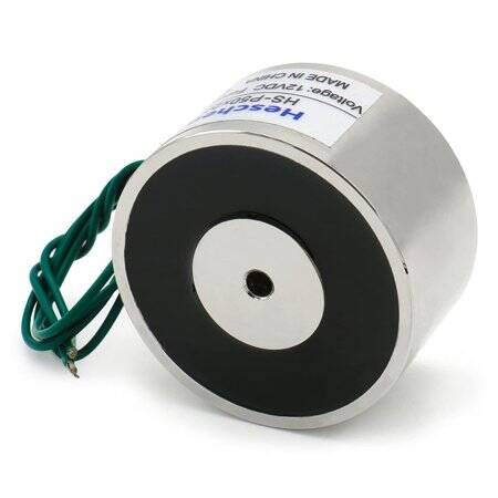 P12/12D 12V DC Manyetikliği Giderici Elektromıknatıs 1KG Tutma Gücü - 4