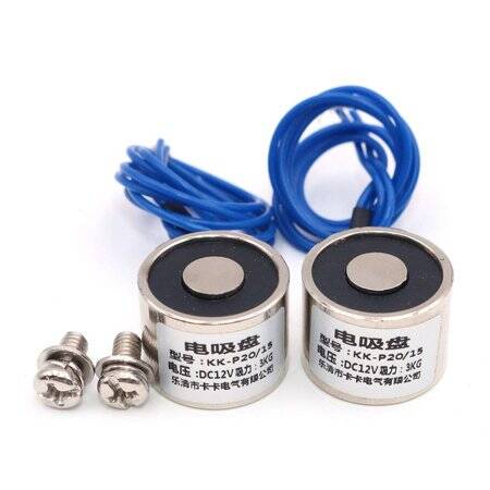 P20/15 24V DC Elektromıknatıs 3KG Tutma Gücü - 4