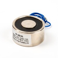 P40/20 12V DC Electromagnet - 30kg Holding Force - 1