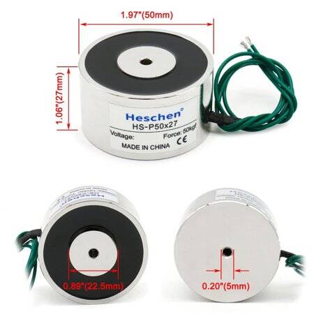 P50/27 24V DC Electric Sucker Electromagnet 55KG - 4