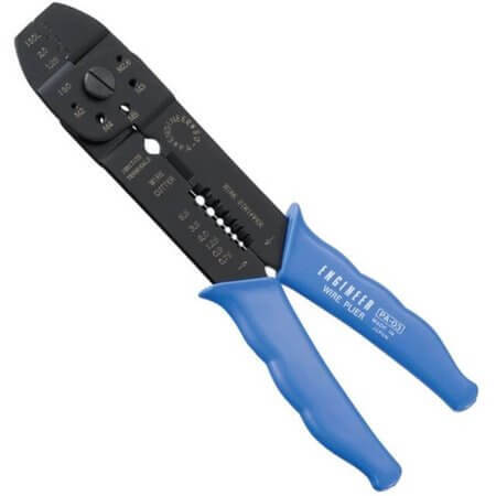 PA-03 CRIMPER STRIPPER TEL PENSESİ ÇOK AMAÇLI SIKMA SOYMA KESME 210MM - 1