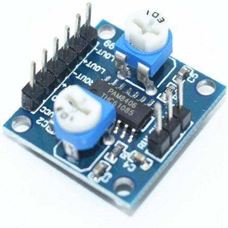 PAM8406 Digital Amplifier Module With Volume Potentiometer 5Wx2 Stereo - 3