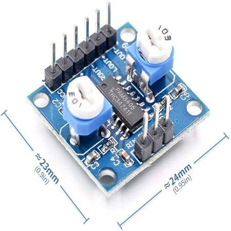 PAM8406 Digital Amplifier Module With Volume Potentiometer 5Wx2 Stereo - 5