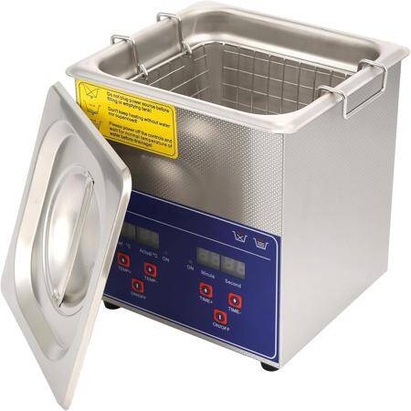 Paslanmaz Çelik Ultrasonik Temizleme Makinesi PS-08A 1.3L 40KHz 60W EU Fişli 220V - 1