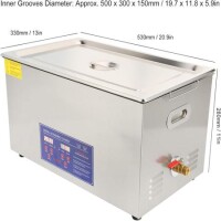 Paslanmaz Çelik Ultrasonik Temizleme Makinesi PS-80A 22L 40KHz 480W EU Fişli 220V - 3