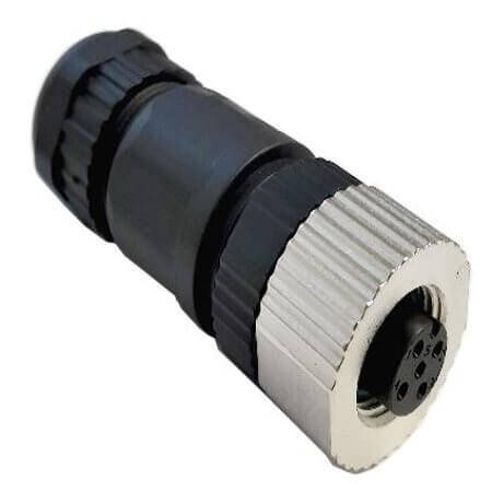 PB-M12A-04P-FF-SL7001-00 CONN. PLUG M12 4PIN FEMALE V/T - 1