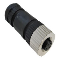 PB-M12A-05P-FF-SL7001-00 CONN. PLUG M12 5PIN FEMALE FREE - 1