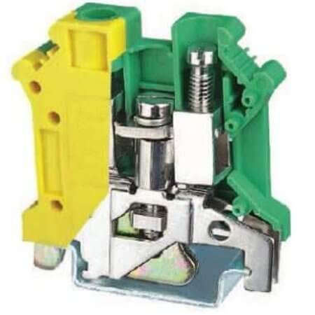 PC10-PE-01P-1Y-00AH DIN RAIL T.B.10mm² SCREW GREEN-YELLOW - 1
