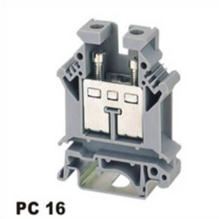 PC16-01P-11-00AH DIN RAIL T.B.16mm² SCREW GRAY - 1